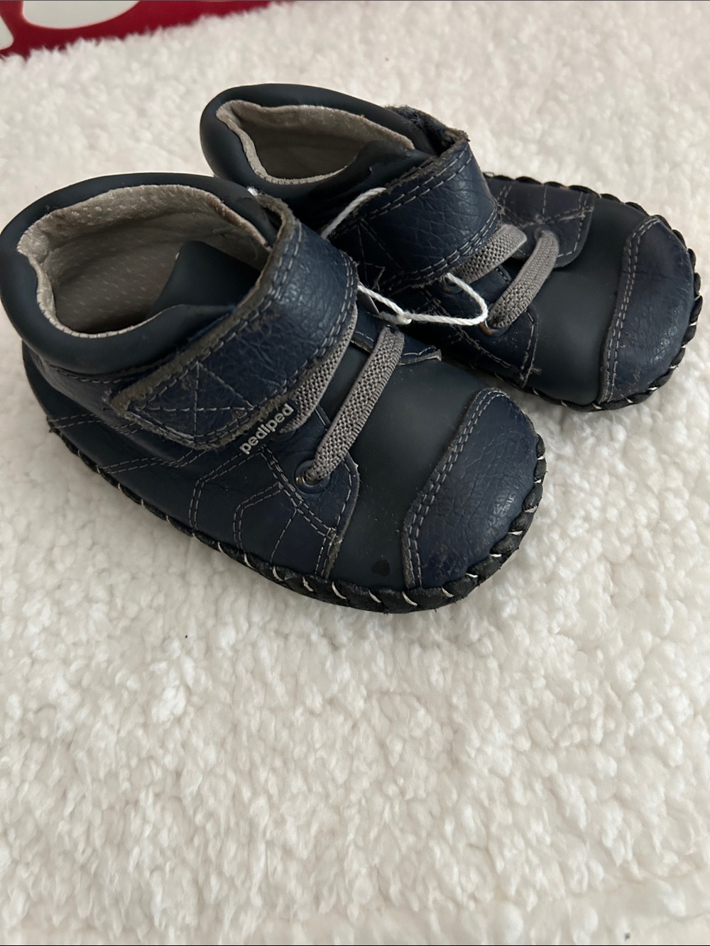 pediped Navy Blue Toddler Soft-Soled Shoes